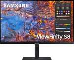 Samsung LS27B800PXU Monitor (27", 3840x2160, IPS, 60Hz, 350nits, 98% DCI-P3, HDMI, DP, USB-C DP & 90W PD, 2x USB-A, LAN, Pivot, 3J Garantie)
