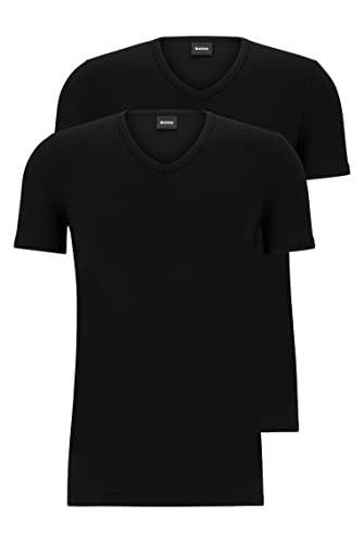 BOSS Herren V-Neck T-Shirt/Unterhemd, 2er Pack für 21,56€ (5,39€ Coupon) [Prime]