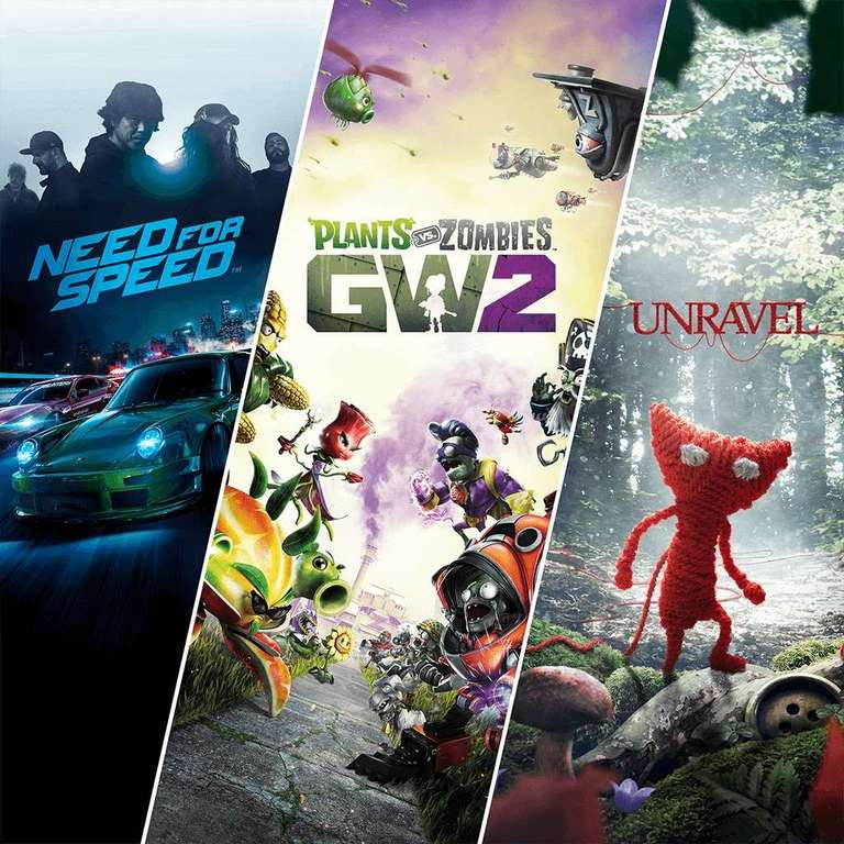 [Xbox] EA Family-Bundle : Need for Speed | Plants vs. Zombies GW2 | Unravel