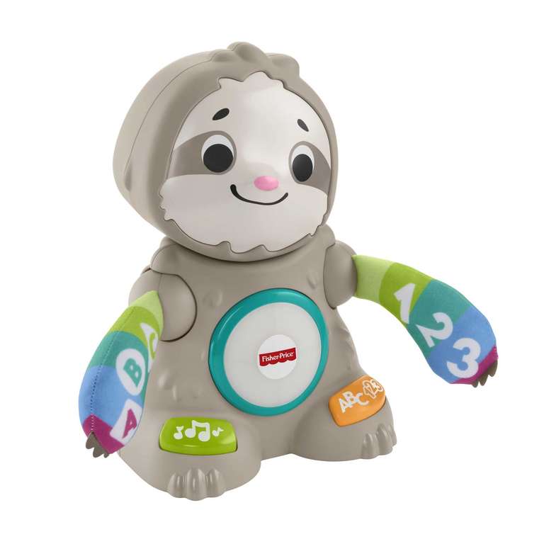 Fisher-Price GHY87 - BlinkiLinkis Faultier | interaktives Lernspielzeug, deutschsprachig, Babyspielzeug ab 9 Monaten [prime]