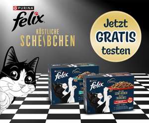 [Ab 25.12.] Gratis testen - Felix Köstliche Scheibchen Katzenfutter (GzG von maximal 5,00€)