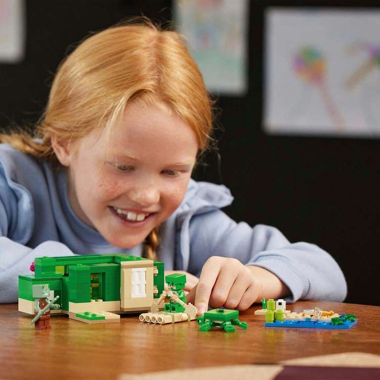 (Saturn/MM Filialabholung) Lego Minecraft Minecraft 21254 Das Schildkrötenstrandhaus (Bestpreis -44% zur UVP)