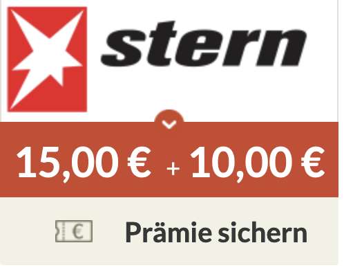 [Spartanien] 5 Ausgaben Stern mit 15€ Cashback und 10€ Amazon Gutschein für 19,90€