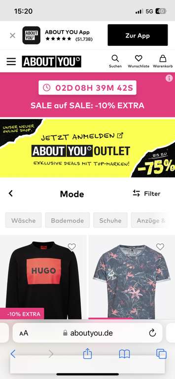 About You = 10% Extra auf Sale