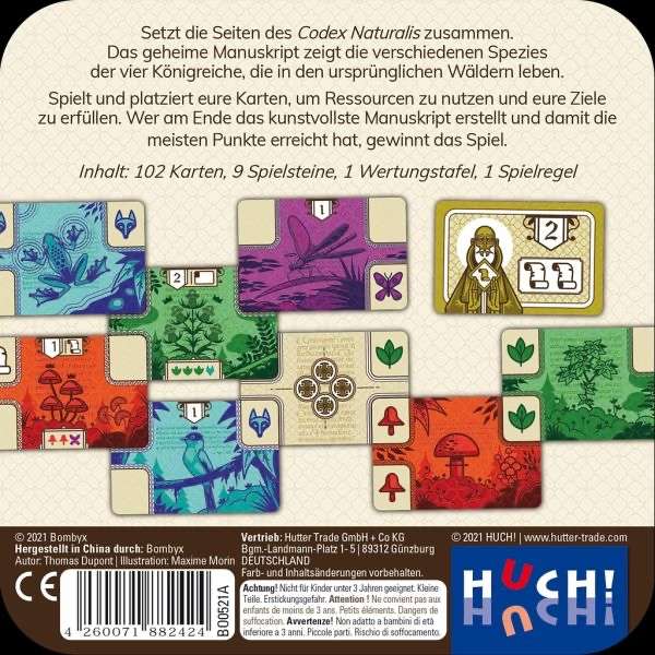 Codex Naturalis / Bestpreis / Huch! / Legespiel / Kartenspiel / Gesellschaftsspiel / bgg 7.2