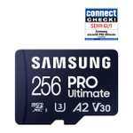 Samsung PRO Ultimate 256 GB microSD (2023) inkl. Kartenleser