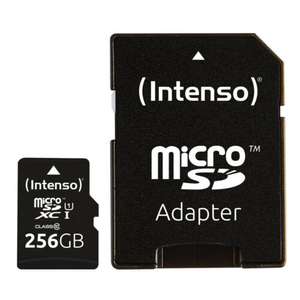 Intenso Micro SDXC Karte 256GB Speicherkarte UHS-I Premium 90MB/s Class 10 bulk