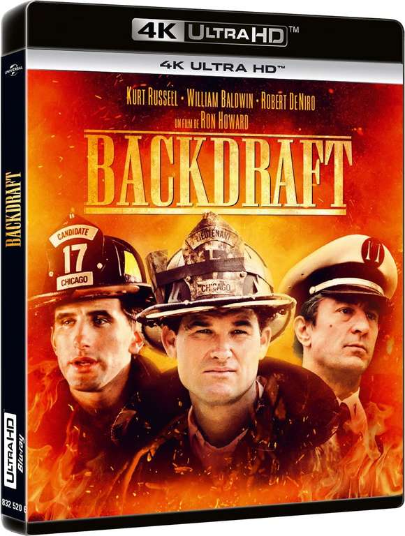 Backdraft - Männer, die durchs Feuer gehen (4K Blu-ray + Blu-ray) für 13,80€ (Amazon.fr & Fnac.com)
