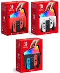 NINTENDO Switch (OLED-Modell) Mario-Edition, in Weiss oder in Neonrot/-blau für je 284,88 Euro [Media Markt/Saturn App]