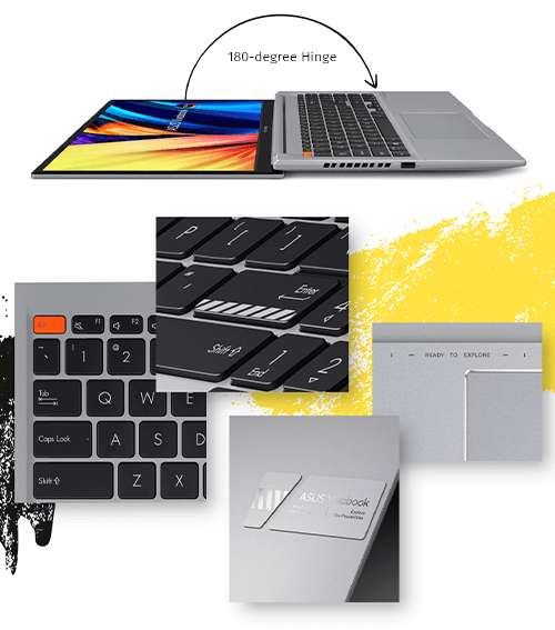 [campuspoint] Asus VivoBook S14 (14.0" 2.8K OLED, bis zu 600nits, 90 Hz, Ryzen 7 5800H, 16/512GB, Win11) | mit Ryzen 5 5600H für 560,90 €