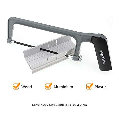 [Prime]Amazon Basics – Aluminium-Bügelsäge-Set, 3-teilig, mit Bi-Metall-Bügelsägeblättern, 24 TPI (15,2 cm, 25,4 cm und 30,4 cm)