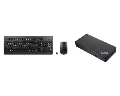 Lenovo Bundles: z.B. ThinkVision P27q-20 WQHD-Monitor ODER T24t-20 Touch-Monitor + Go Wireless ANC-Headset + Kabellose Tastatur & Maus