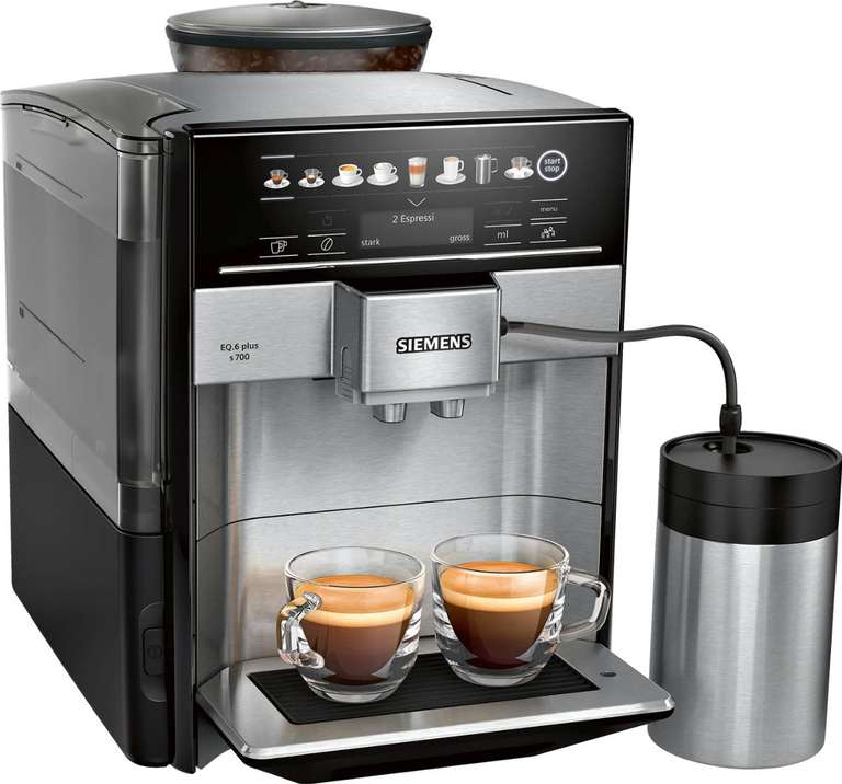SIEMENS Kaffeevollautomat EQ.6 plus s700 Edelstahl TE657M03DE