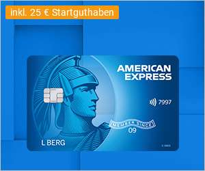 100 Euro Prämie für die American Express [Amex] Blue Card über GMX WEB.Cent Cashback