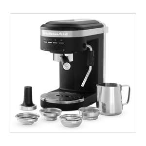 KitchenAid Artisan Siebträger Espressomaschine Mattschwarz / Gusseisen schwarz 5KES6503