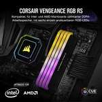 Corsair Vengeance RGB RS 16 GB (2 x 8 GB) DDR4 3.600MHz C18 Arbeitsspeicher (RGB-Beleuchtung, Kompatibilität Intel & AMD 300/400/500)A./Nbb