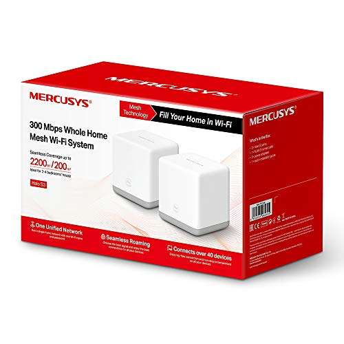 Pack 2 Repeater Wifi Mesh 300Mbps Mercusys