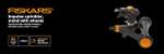 [Prime] Fiskars Impuls-Sprinkler XL mit Rädern, Mit Abstandsregelung, Sprühbildkontrolle und Rotationskontrolle, Ø 26 m Reichweite