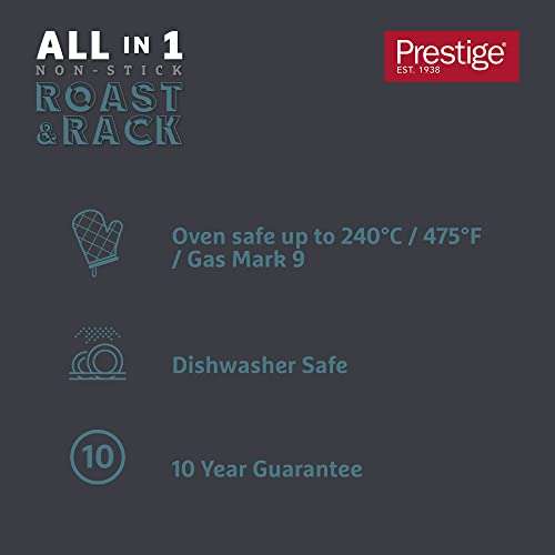 [Prime] Prestige Bräter, Karbonstahl, grau, 42 x 35 cm