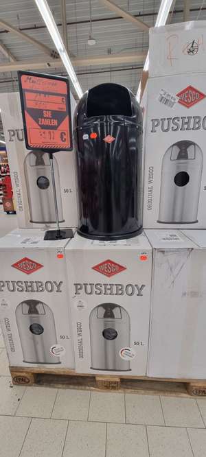 Wesco Pushboy 50L Mülleimer "Lokal Real Bexbach"