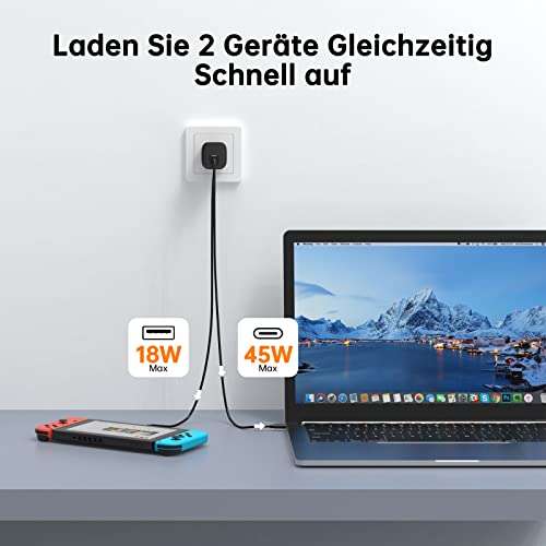 Amazon - NOVOO 67W USB C Ladegerät GaN Ⅲ USB C Netzteil