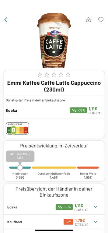 Früh-Shopping Edeka Seng Augsburg 10% Rabatt mo-sa 7-9 Uhr gratis Tasse Kaffee lokal Göggingen Emmi McCain