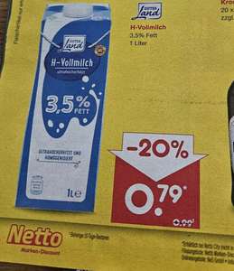 Netto MD 3,5% H-Milch 0,79/€