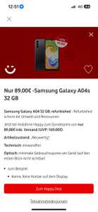 [Vodafone Happy] Refurbished Samsung Galaxy A04s 32GB