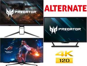 4K Gaming Monitore mit HDMI 2.1: Acer Predator XB323QKNV (IPS) - 805,99€ | CG437KS (VA) - 907,99€ | ASUS ROG Swift PG48UQ (OLED) - 1499€