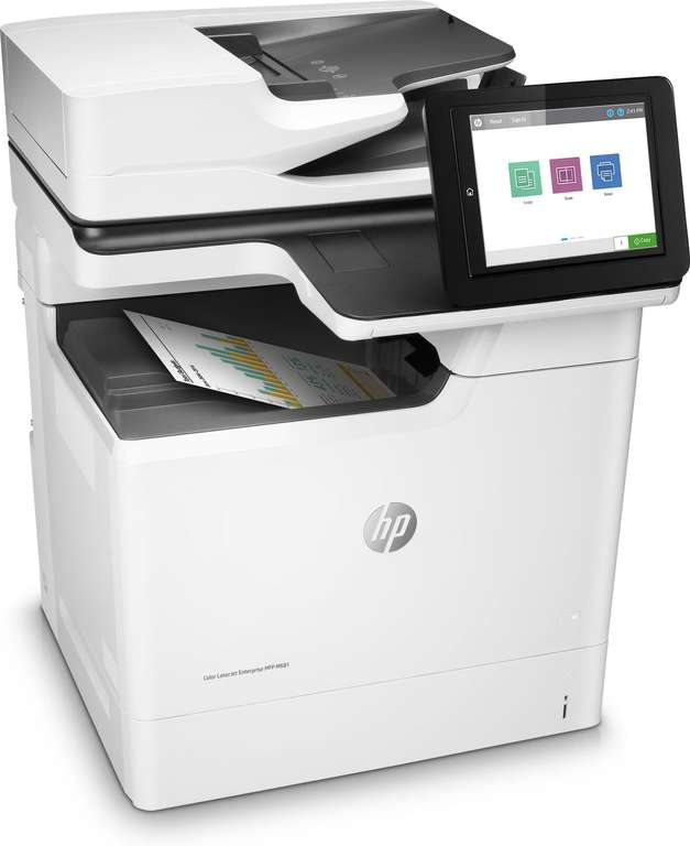 HP Color LaserJet Enterprise M681dh Farblaser-Multifunktionsgerät (Drucker, Scanner, Kopierer, 47 Seiten/Min. - USB 2.0, LAN) | Bestpreis