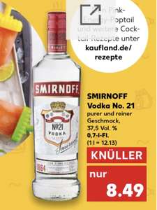 Smirnoff Vodka No. 21 8.49€ 0.7l [Kaufland, offline]