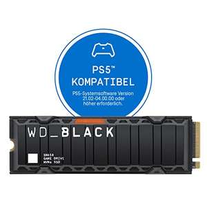 [Amazon] WD_BLACK SN850 mit Heatsink 1TB (PS5 Kompatibel)