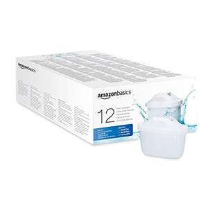 (Prime) 12er Pack Amazon Basics Wasserfilterkartusche, Brita Maxtra+ kompatibel