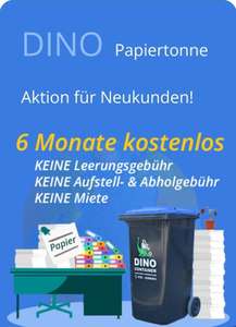 Dino-Mülltonne 6 Monate kostenlose Nutzung für Neukunden (Berlin)