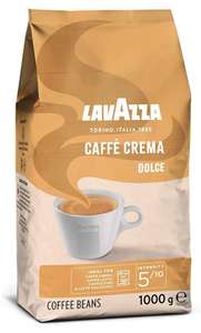 Prime & Spar-Abo: Lavazza Caffè Crema Dolce, 1kg-Packung, Arabica und Robusta, Mittlere Röstung