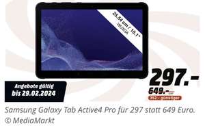 [Lokal MM Wiesbaden] Samsung Galaxy Tab Active 4 Pro