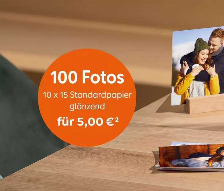 [Müller] Cewe 100 Fotos Fotoabzüge 10x15 für 5 Euro (0,05€/Abzug, versandkostenfreie Filiallieferung)