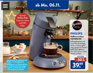 [Aldi Süd, LOKAL] Senseo Philips Kaffeemaschine HD7806/50