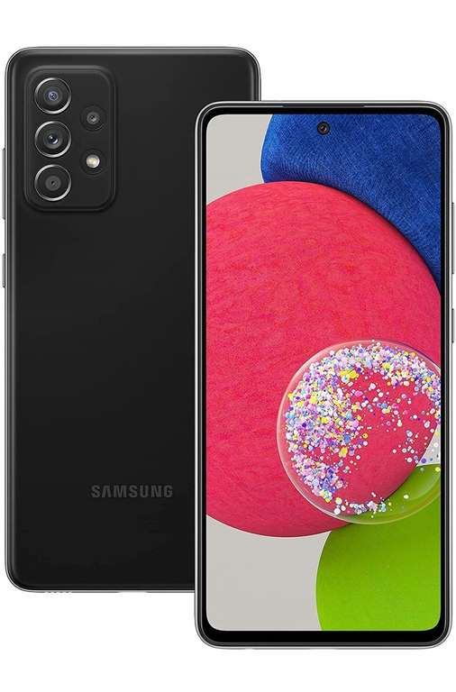 Samsung Galaxy A52s 5G Smartphone ohne Vertrag 6.5 Zoll Infinity-O FHD+ Display 128 GB Speicher 4.500 mAh Akku und Super-Schnellladefunktion