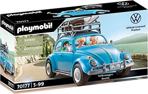 [Amazon Prime] PLAYMOBIL Volkswagen 70177 Käfer mit Dachgepäckträger, abnehmbaren Dach und Heckklappe