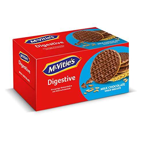 McVitie's Digestive Milk Chocolate oder Dark Chocolate 1 x 200 g oder für ~10 Cent mehr die Original mit 250 gr (Prime SparAbo)