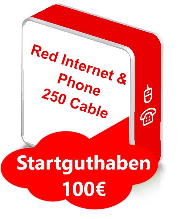 Vodafone Red Internet & Phone 250 Cable (250/50MBit) für 21,45€ mtl. durch 325€ Gutschriften + 40€ Shoop | Router inklusive, GigaKombi