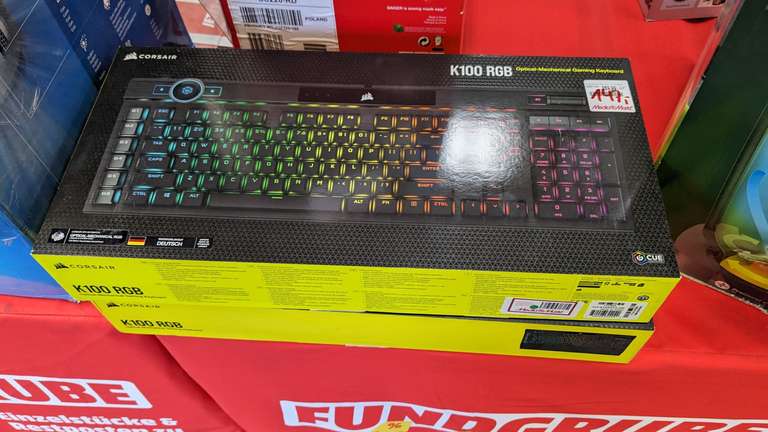 Corsair K 100 RGB mechanische Gaming-Tastatur (Lokal Media Markt Aschaffenburg)