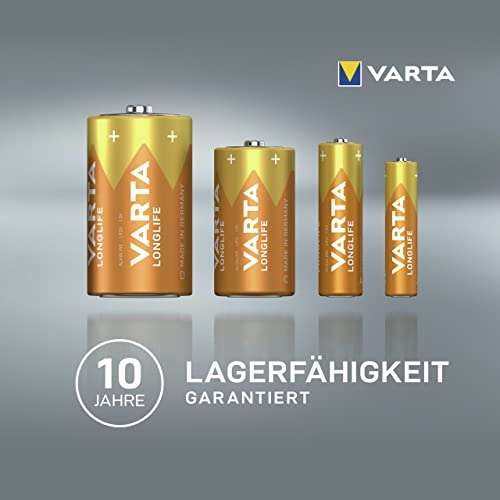 VARTA Batterien C Baby, 6 Stück, Longlife, Alkaline, 1,5V (Prime Spar-Abo)