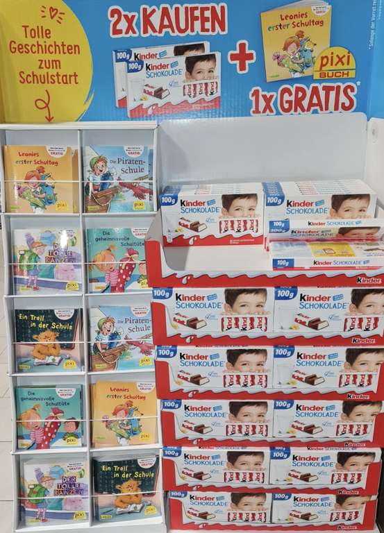 [Diverse Supermärkte] 2x Kinderschokolade kaufen & 1 Gratis Pixi Buch mitnehmen