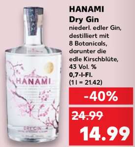 [KAUFLAND] Hanami Dry Gin 0,7L (43 Vol. %) (ggfs. lokal Düsseldorf?)