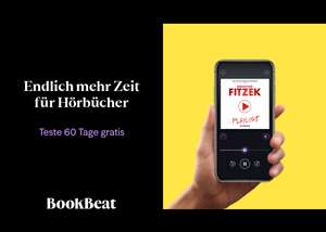 Bookbeat Premium Abo 60 Tage (50h/ Monat) für Neukunden mit Zugang zu 800k Hörbücher & e-Books gratis