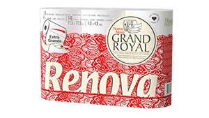 (Prime) Renova Toilettenpapier Renova Grand Royal 4-lagig – 6 Rollen, 200074312, Large