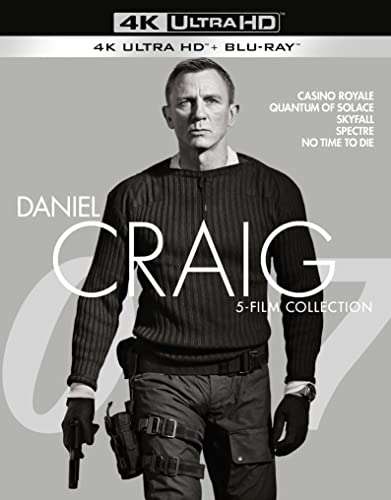 James Bond - The Daniel Craig 5-Movie-Collection (4K Blu-ray + Blu-ray) für 32,64€ (Amazon UK)