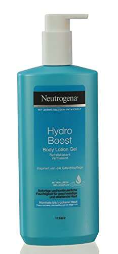 Neutrogena Hydro Boost Bodylotion Gel, Feuchtigkeitscreme mit Hyaluron, für normale bis trockene Haut, 400ml (Spar-Abo Prime)